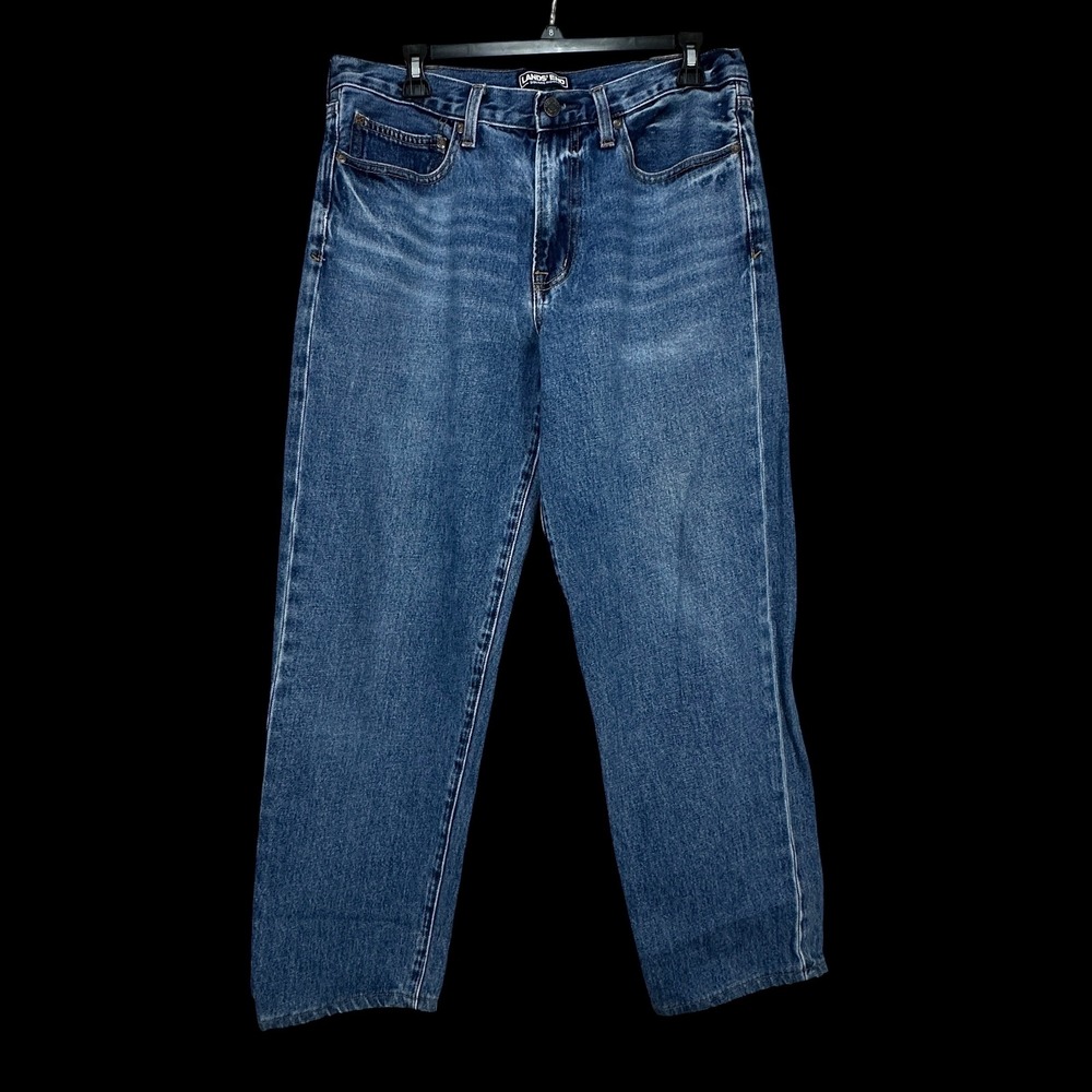 Lands‎ End Square Rigger Mens Relaxed Fit Jeans Blue Denim 33x28 501601 F18